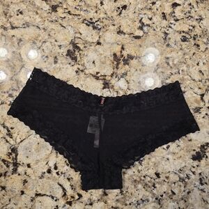 PINK Victoria's Secret Black Lace Panties